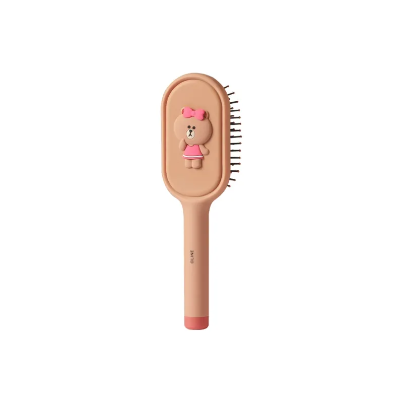 QILIN x LINE FRIEDNS Oval Massage Air Cushion Comb Straight Hair Smooth And Non Tangle, High Hairline Comb-5