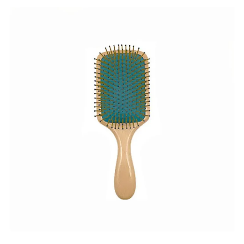 XIBI High End Air Cushion Comb Oval Smooth Commute With Travel Bag Beech Wood Massage Head-0