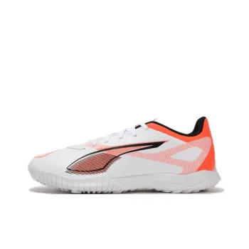 PUMA Ultra 5 TT Rubber Broken Studs Anti Slip Wear Resistant Soccer Shoes Unisex White