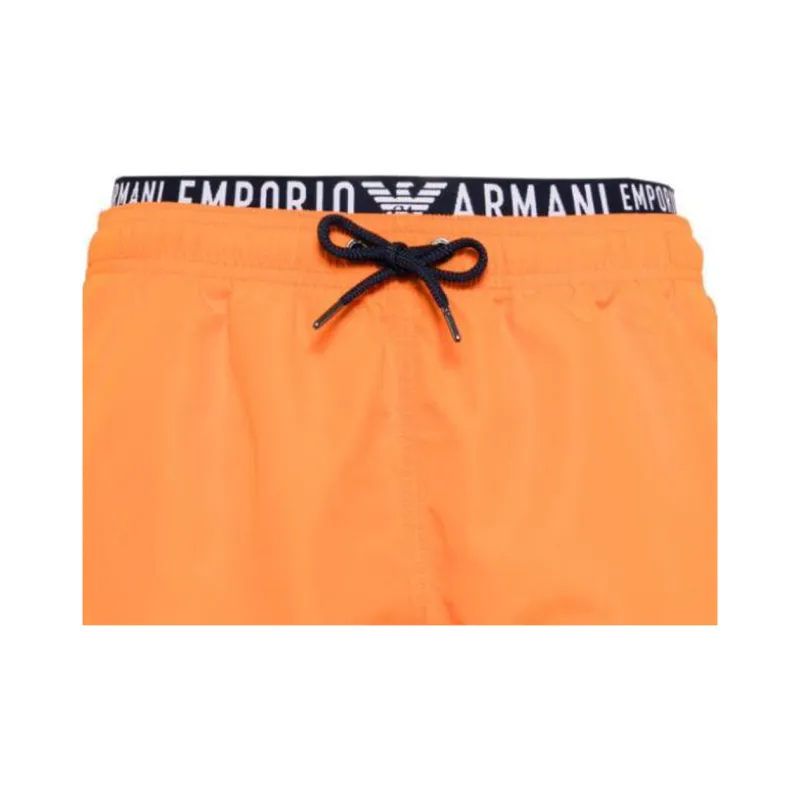 EMPORIO ARMANI Beach Shorts Men's Orange-3