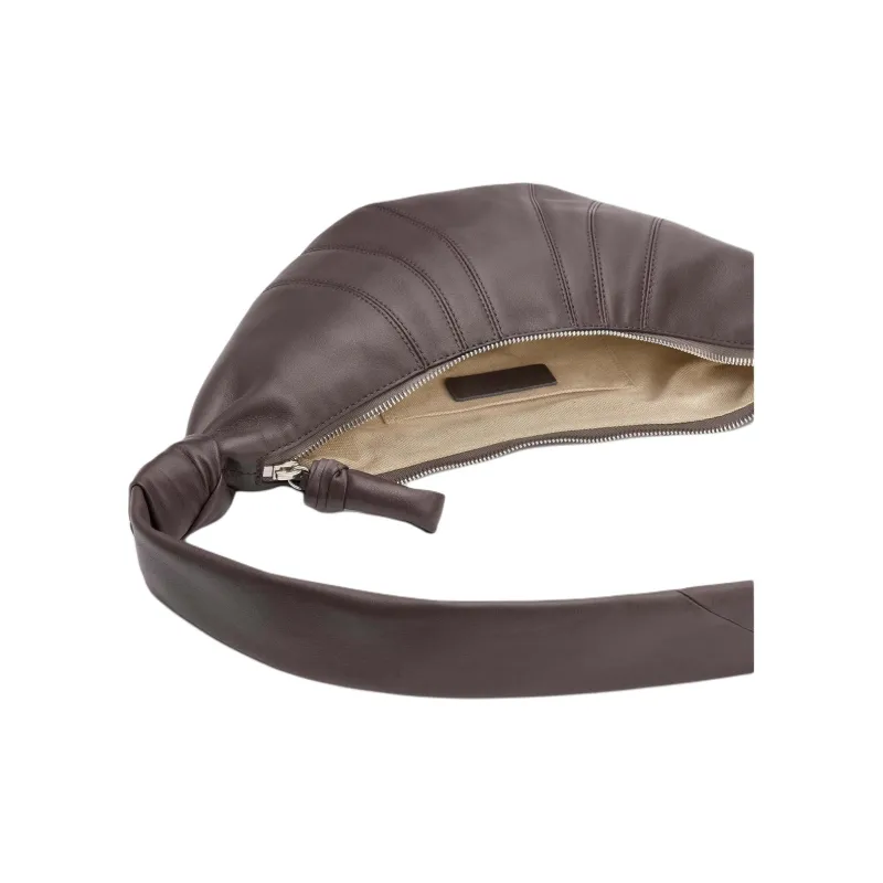Lemaire Cow Leather Croissant Bag Shoulder Bag Small Size Women's Brown-2