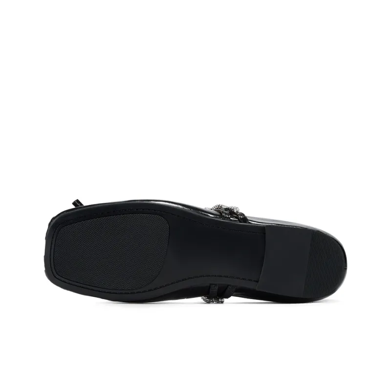 GG CC Flat Mary Jane Shoes Ballet Unlined Shoes 1cm Women's-11