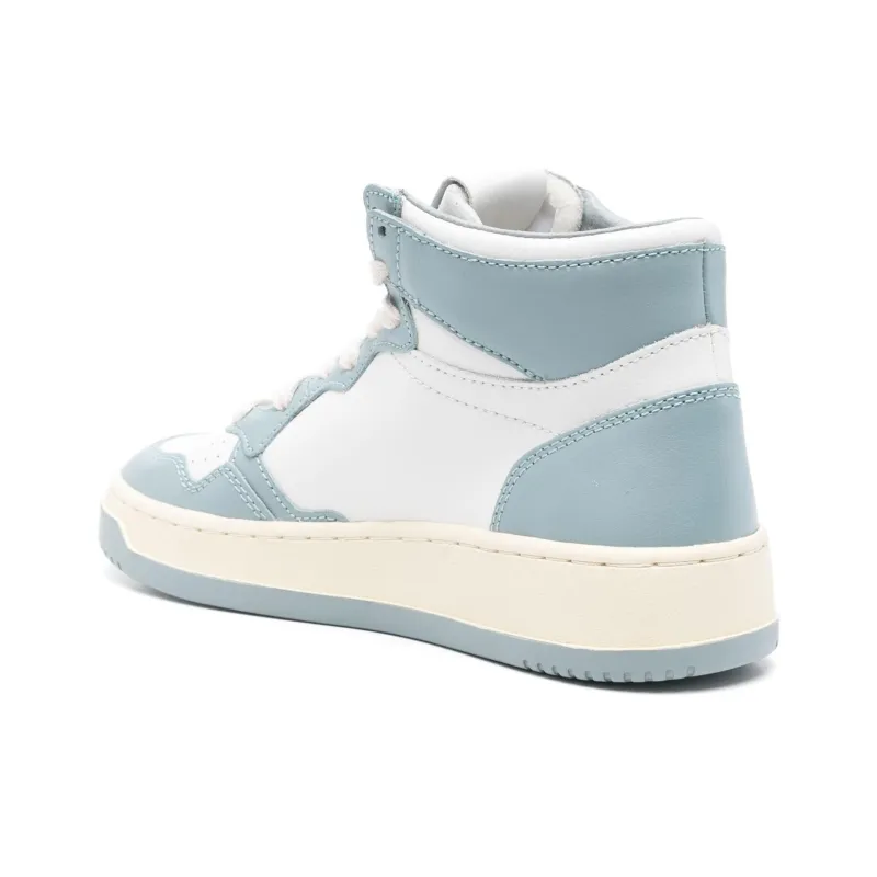 AUTRY Malist Mid Slip-Resistant Mid-Top Skateboard Shoes Women's White Blue-4