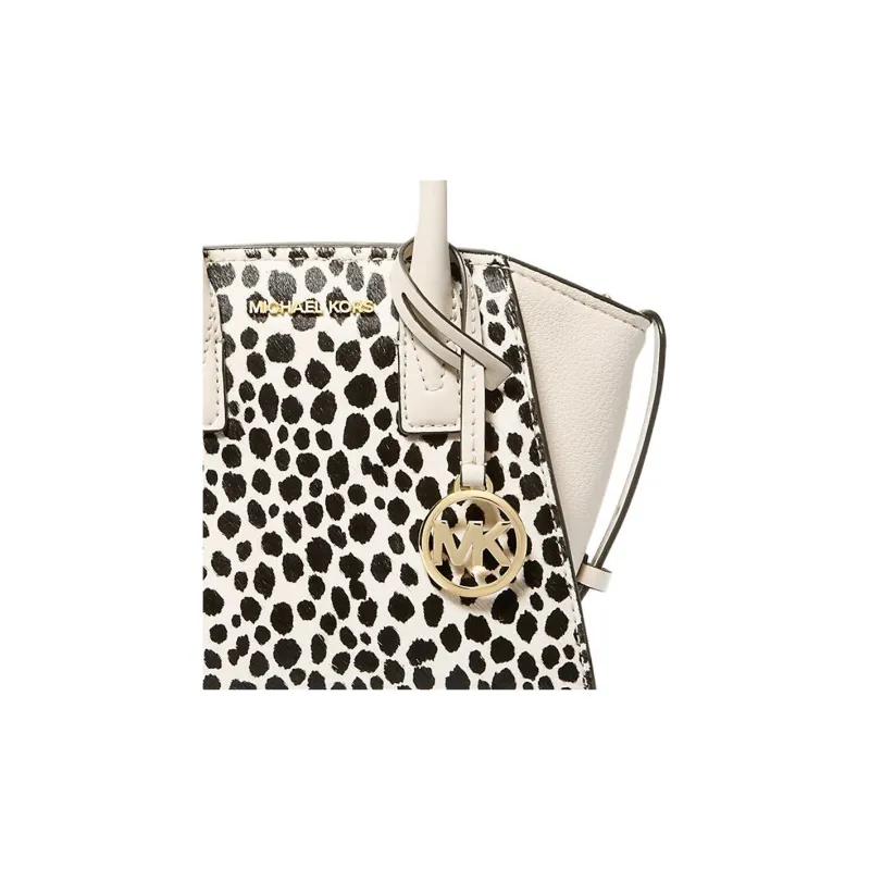 MICHAEL KORS Avril Calf Hair With Cow Leather Handbag, Shoulder Bag, Crossbody Bag Mini Women's Black & White-2