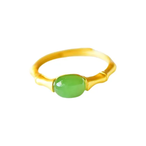 TAMINA Hetian Jade Rings Jasper Women's