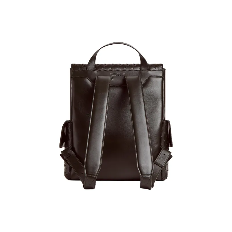 Bottega Veneta Calfskin Backpack Men's Brown-2