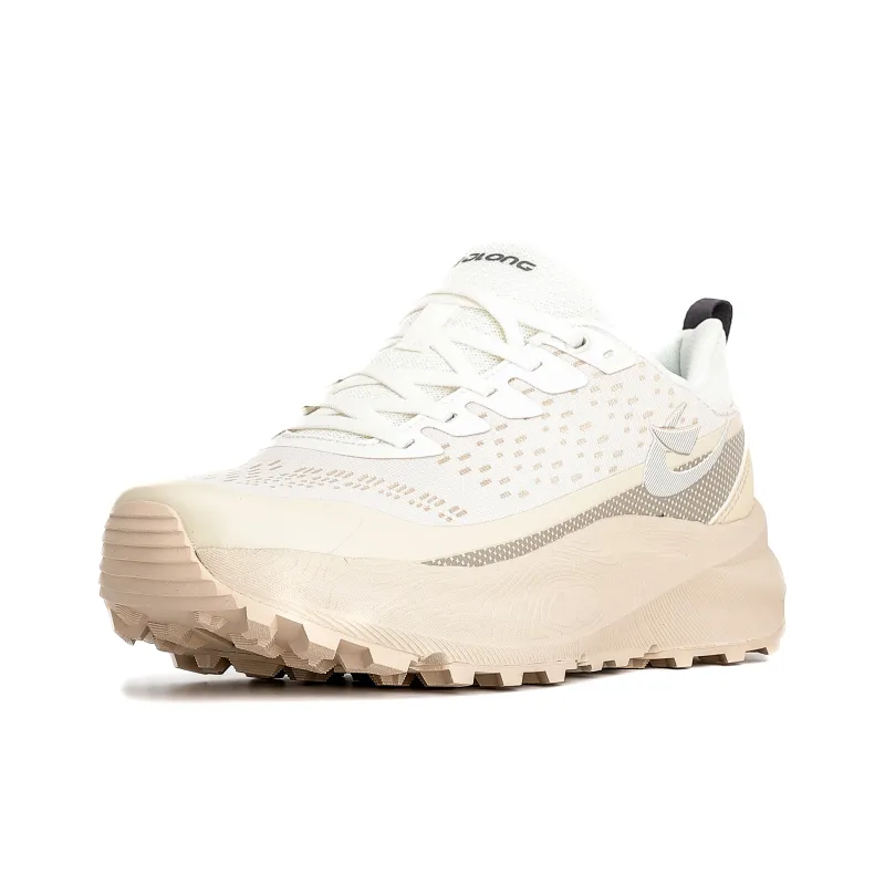 XIDELONG Cushioning Breathable Rebound Low Top Carbon Plate Sprint Running Shoes Women's Microcrystal White-1