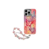Blue Light Multicolor Diamond, Pink Purple Multicolor Oil Paintings Butterfly+Bracelet