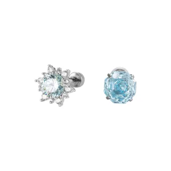 Asia Star Alloy Stud Earrings Women's