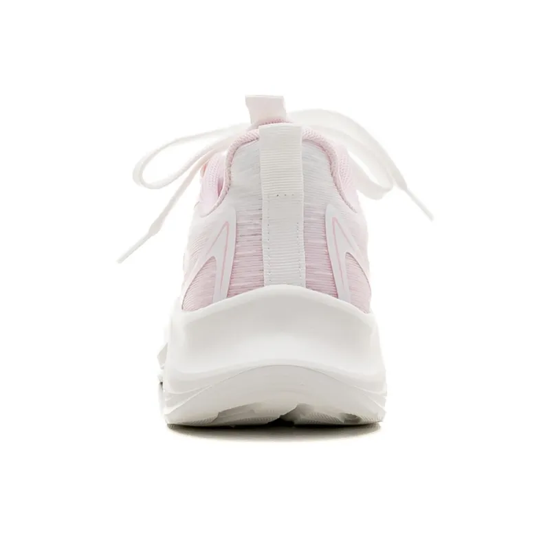 Warrior Breathable Lightweight Low Top Casual Training Long Distance Running Running Shoes Women's White Cherry Pink-4