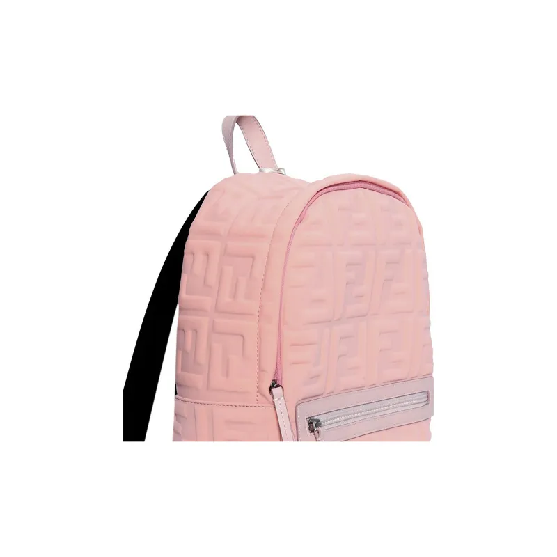 FENDI Calfskin Detail Backpack Kids' Pink-3