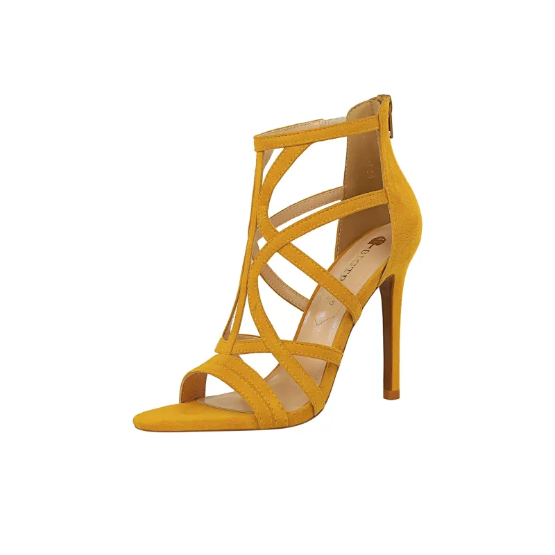 QITUMAUL Roman Sandals 11cm Women's-9