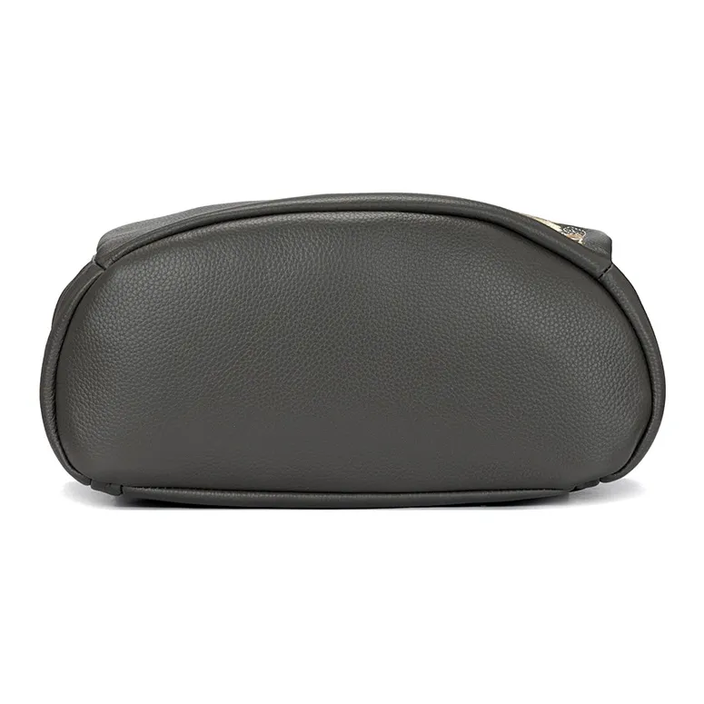 ROBERTA DI CAMERINO Cow Leather Business Backpack Tubas Unisex Classic Black/Elegant Gray-9