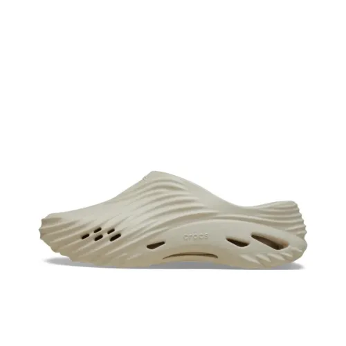 Crocs Echo Abrasion-Resistant Wrap-toe Slippers Unisex Beige