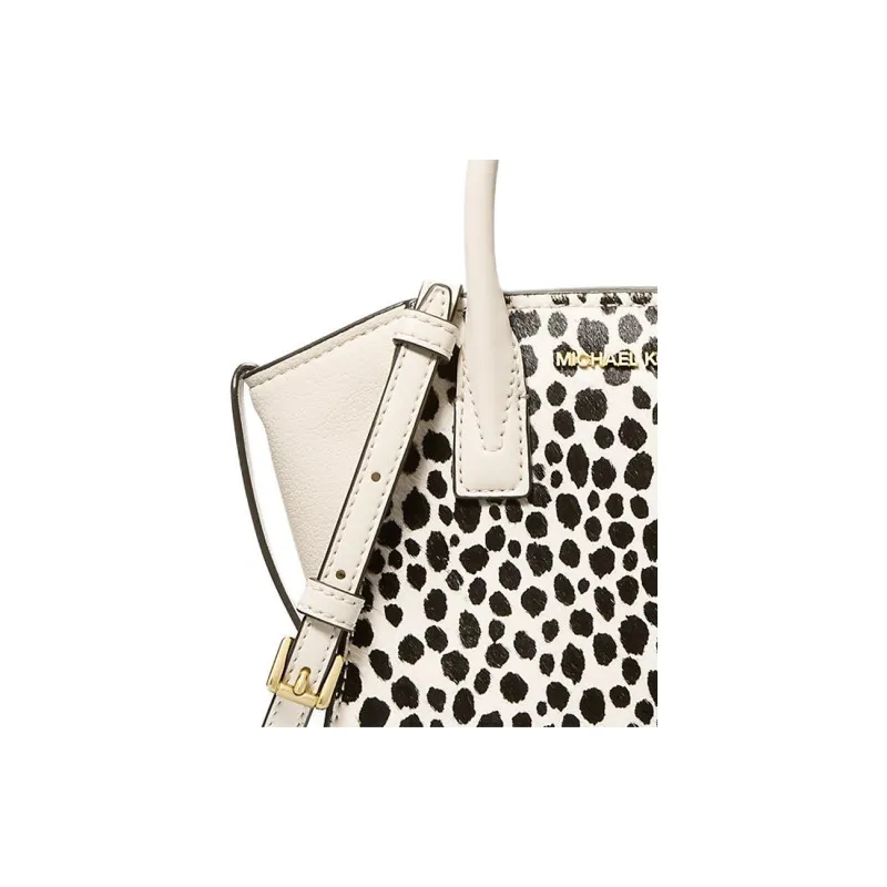 MICHAEL KORS Avril Calf Hair With Cow Leather Handbag, Shoulder Bag, Crossbody Bag Mini Women's Black & White-3