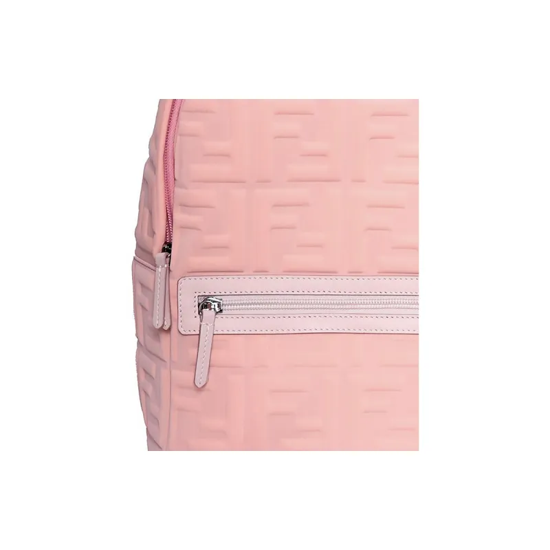FENDI Calfskin Detail Backpack Kids' Pink-4
