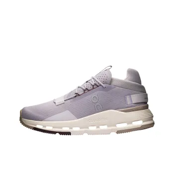 On Cloudnova 2 Anti Slip Wear Resistant Low Top Running Shoes Women's Gray Purple