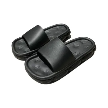 Thin Strips Slippers Women's, Black