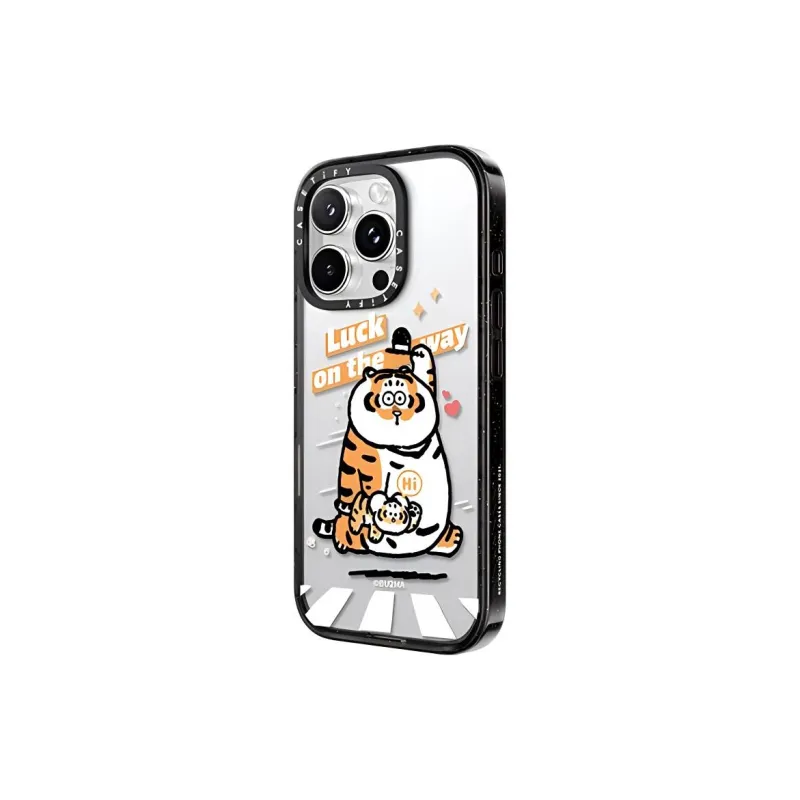 CASETIFY PC+TPU Material Bu2ma Lucky Landing Impact Resistant Phone Cases Compatibility IPhone 15/16/Pro/Pro/Ma Cartoon-1