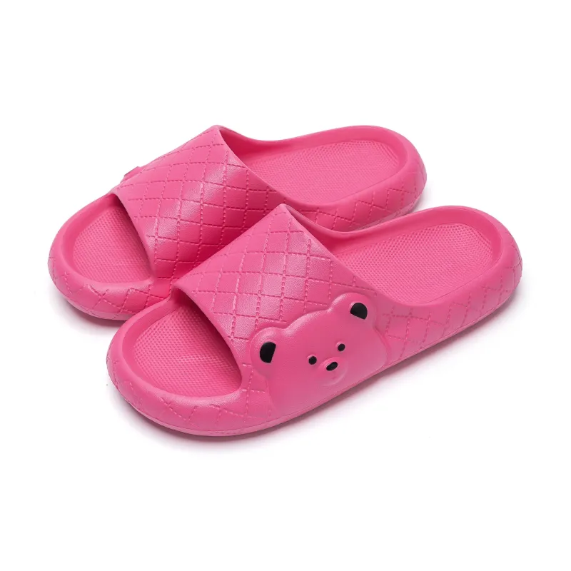 Soft Soft And Cute Round Tip Bear Slippers Summer Home Squashy And Bouncy Feeling Slippers-8