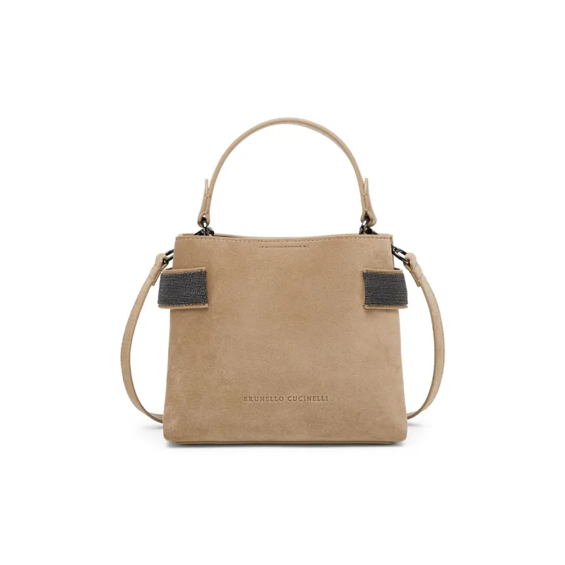 Brunello Cucinelli Sequin embellished Leather Tote Bag-0