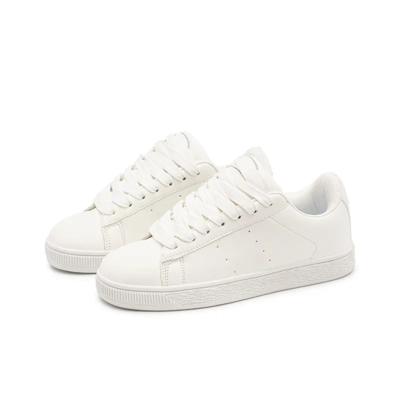 HUANAI Low-Top Skateboard Shoes Unisex Milk White-3