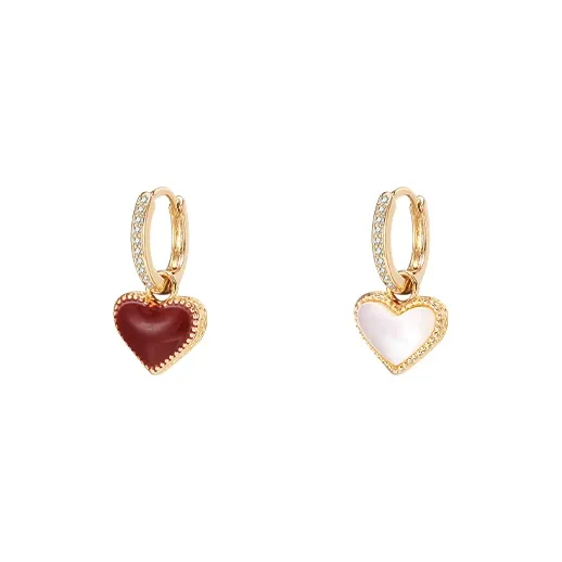 Peach Tea Alloy Earrings Women's-0