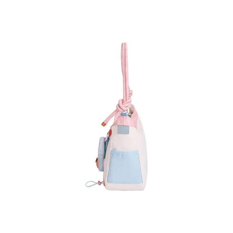 Miffy Fabric Shoulder Bag Women's Khaki/powder Blue-12