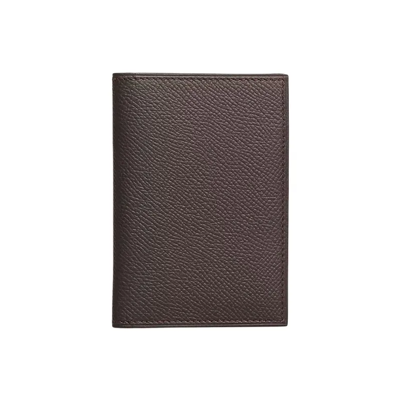 HERMES MC² Euclide Epsom Calfskin Card Holder Men's 46 Ebony Wood Color-0