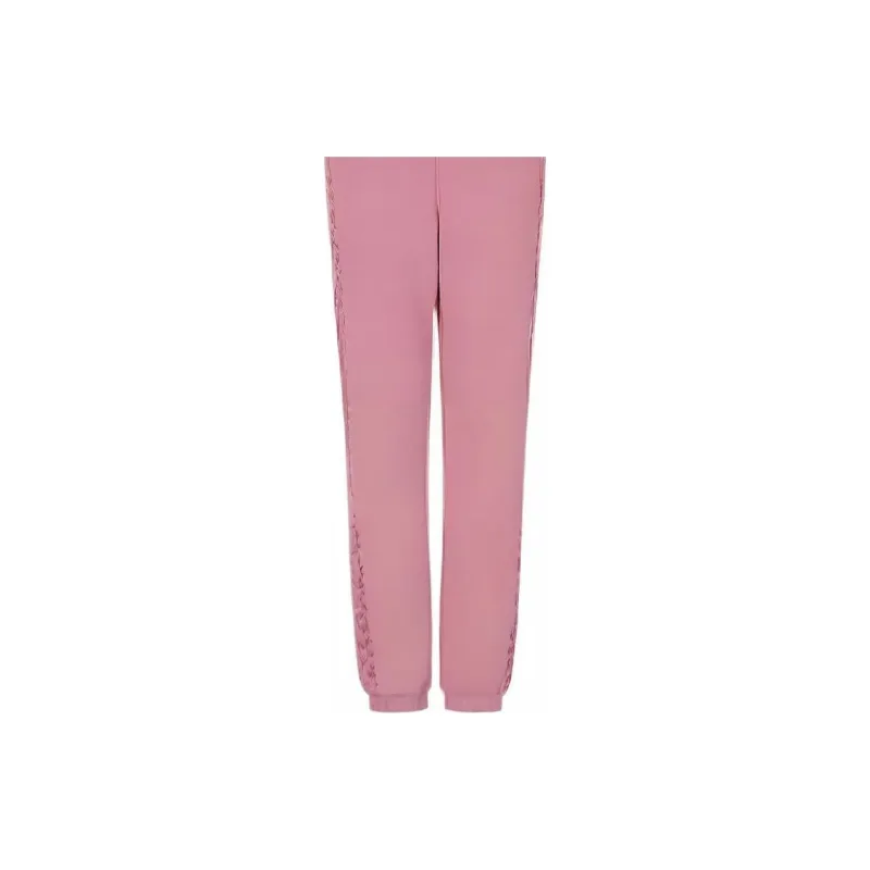 EMPORIO ARMANI EA7 Knitted Sweatpants Women's Pink-5