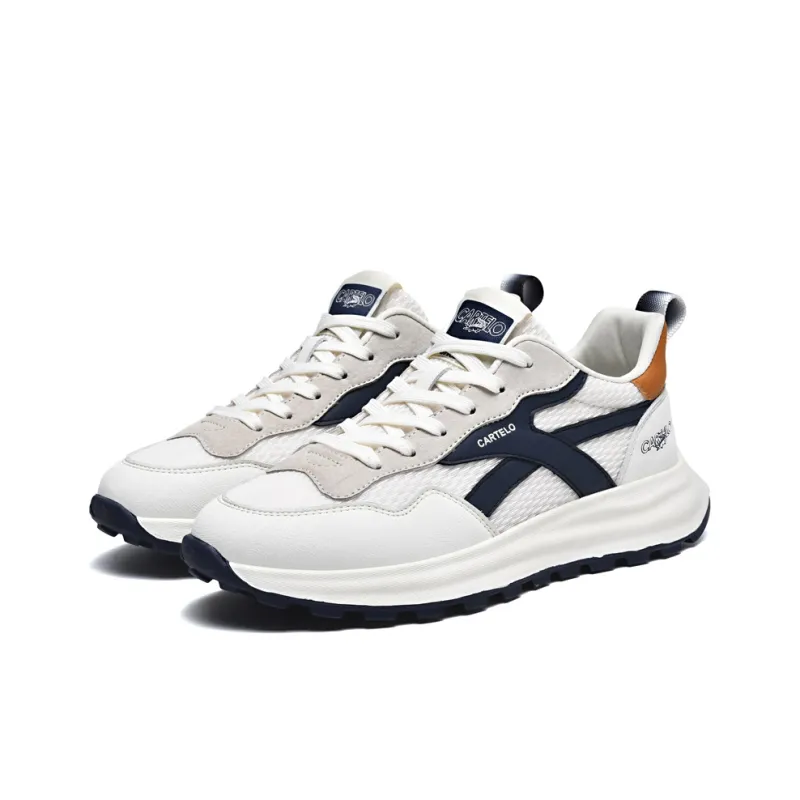 CARTELO Cushioning Height Increase Low Top Casual Shoes Men's-3