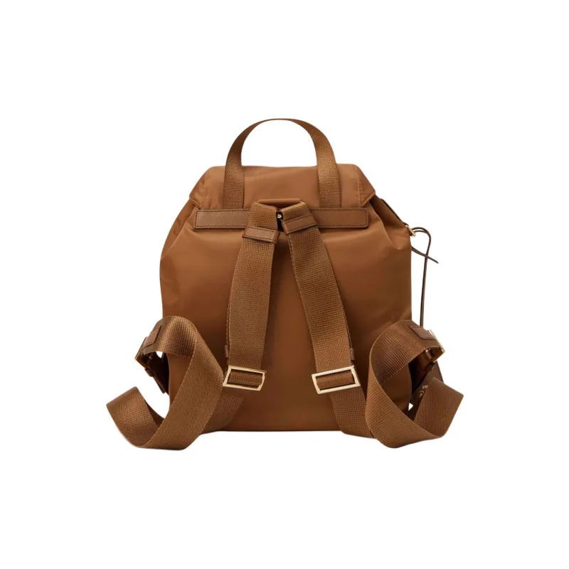 PRADA Re Edition Blended Material Backpack Trumpets Women's Brown-2