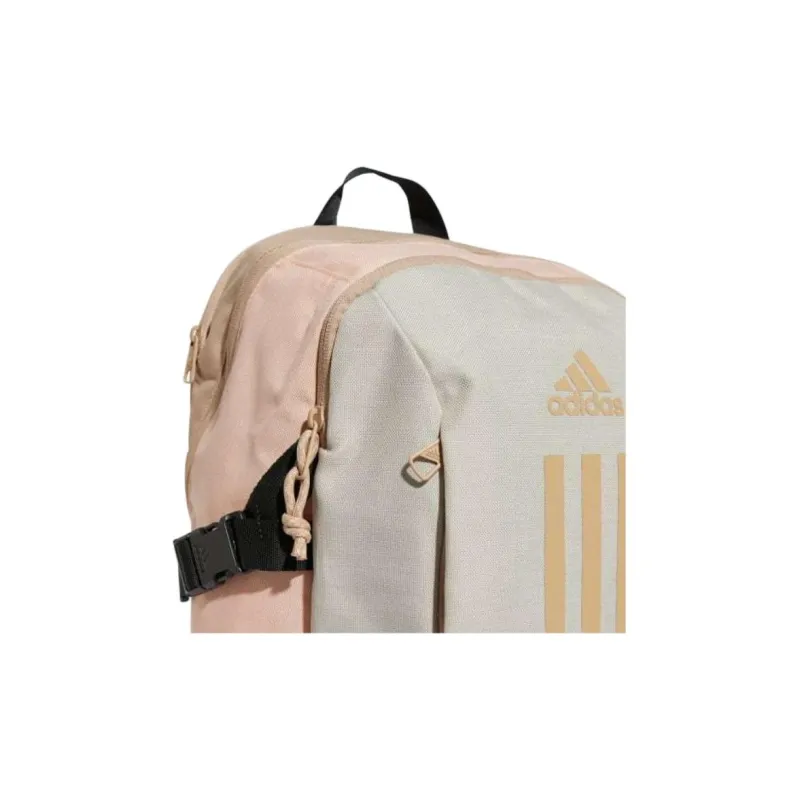 Adidas Power Polyester Backpack Unisex Pink Coral Blend With Warm Sandstone-3