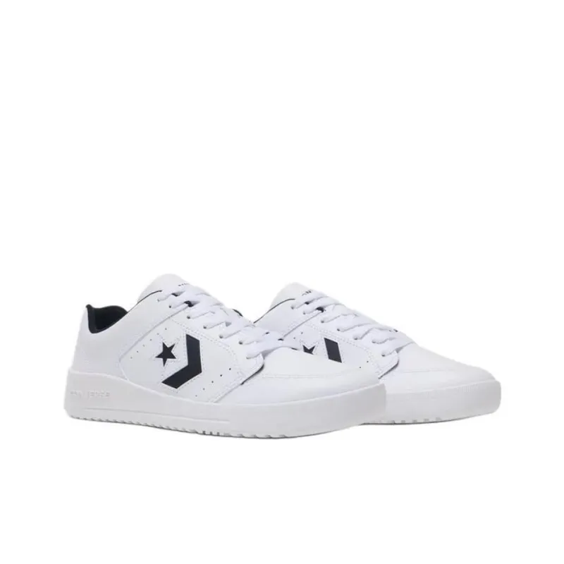 Converse Day One Court Anti Slip Wear Resistant Low Top Skateboard Shoes Unisex White Black-1