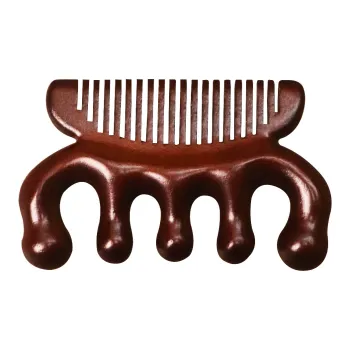 XIBI Gold Thread Meridian Five-Finger Shoulder And Neck Ball Head Multifunction Dual-Use Sandalwood Comb Massage Head
