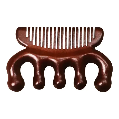 XIBI Gold Thread Meridian Five-Finger Shoulder And Neck Ball Head Multifunction Dual-Use Sandalwood Comb Massage Head