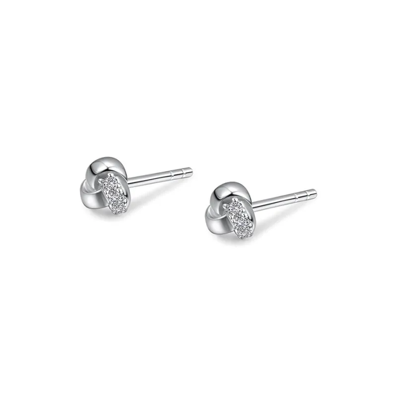 Supreme Love S925 Silver Stud Earrings Women's-0