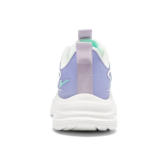 Warrior Cushioning Lightweight Breathable Quick Dry Low-Top Running Shoes Women's White Purple Blue Green-4