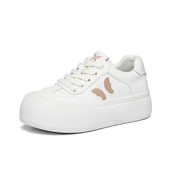 Golden Silk Rabbit Anti Slip And Wear Resistant Height Increasing Low Top Skateboard Shoes Women's