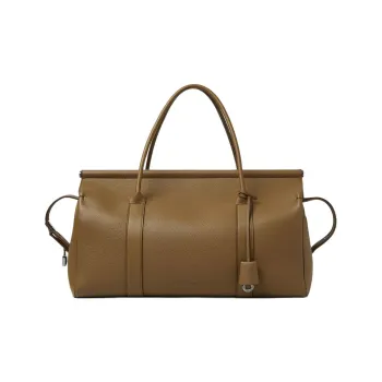 Loro Piana Cow Leather Shoulder Bag Crossbody Bag Handbag Women's Salted Caper Color