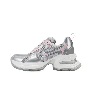 GG CC Chunky Sneakers Women's Low Top Silver Gradient Pink/Silver Gradient Blue