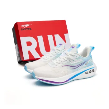 BTE Cushioning Abrasion Resistant Breathable Slip Resistant Low Top Carbon Plate Running Shoes Unisex