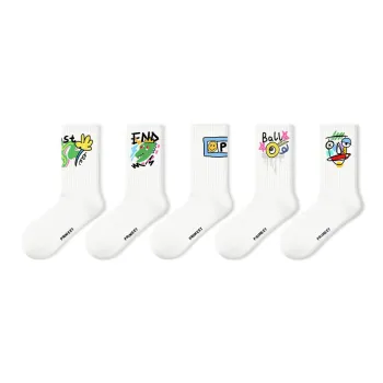 Primeet Mid Calf Socks Men's 5 Pack