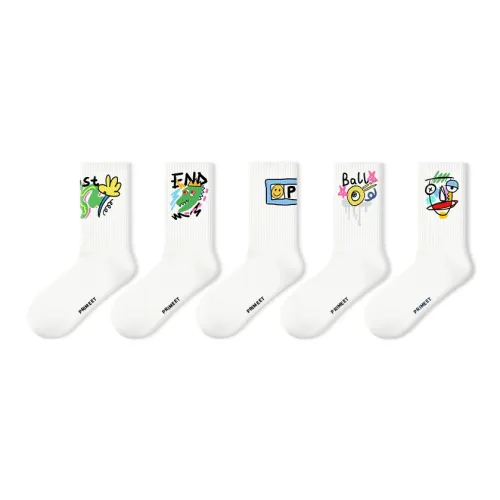 Primeet Mid Calf Socks Men's 5 Pack