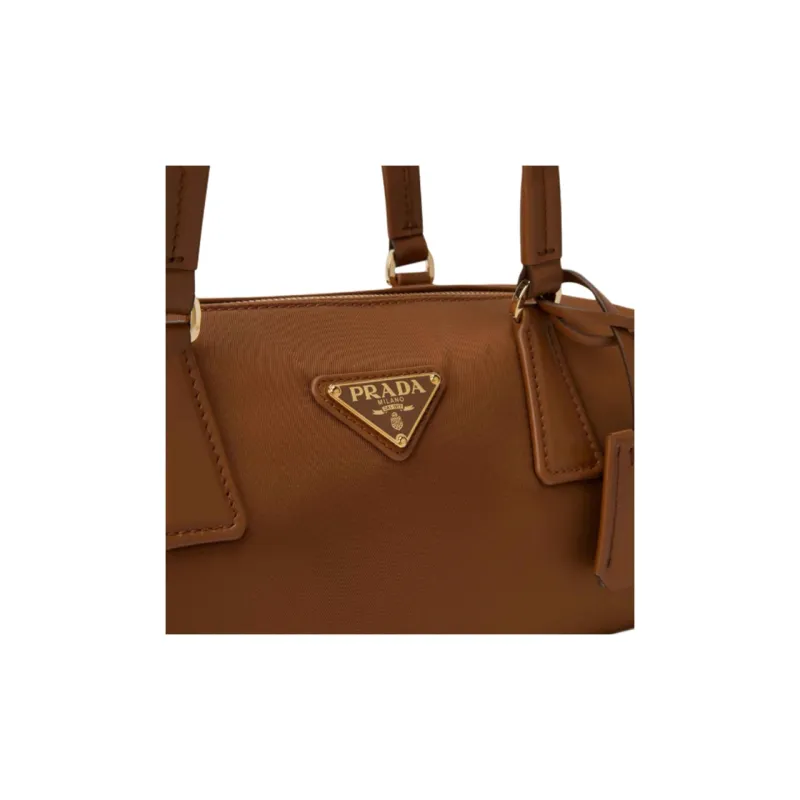 PRADA Re Nylon Recycled Nylon Shoulder Bag Medium Size Women's Brown-4