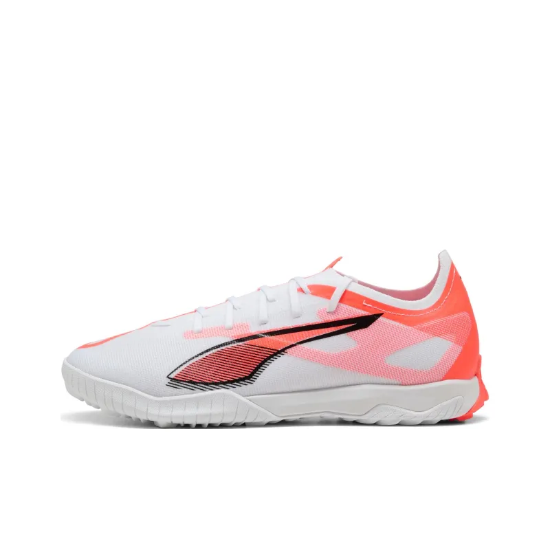 PUMA Ultra 5 TT Rubber Broken Studs Anti-Slip Wear-Resistant Soccer Shoes Unisex White Black Red-0