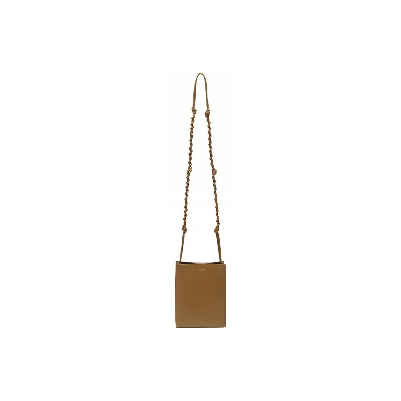 JIL SANDER Calfskin Crossbody Bag Shoulder Bag Small Size Women's Brown-1