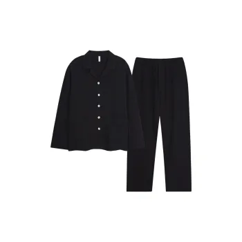XIAFENYAN Pajama Set Men's Black