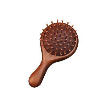 XIBI Mini Kids Air Cushion Puff For Girls Portable Cute Sandalwood Comb Massage Comb