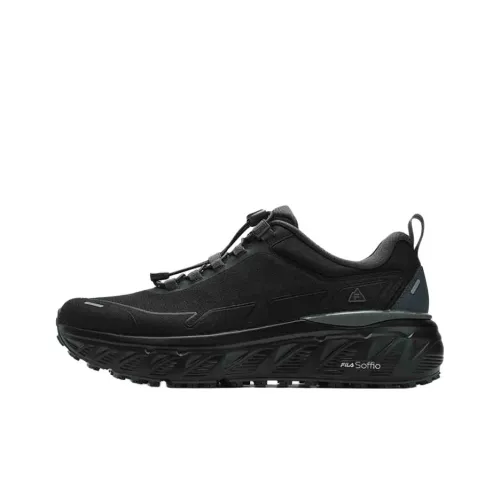 FILA EXPLORER Cushioned Slip Resistant Support Lightweight Low Top Outdoor Shoes Men's Black